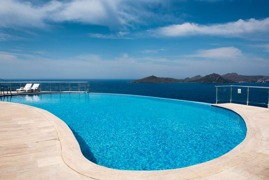 Sea View Yalikavak Garden Apartment - Infinity Pool