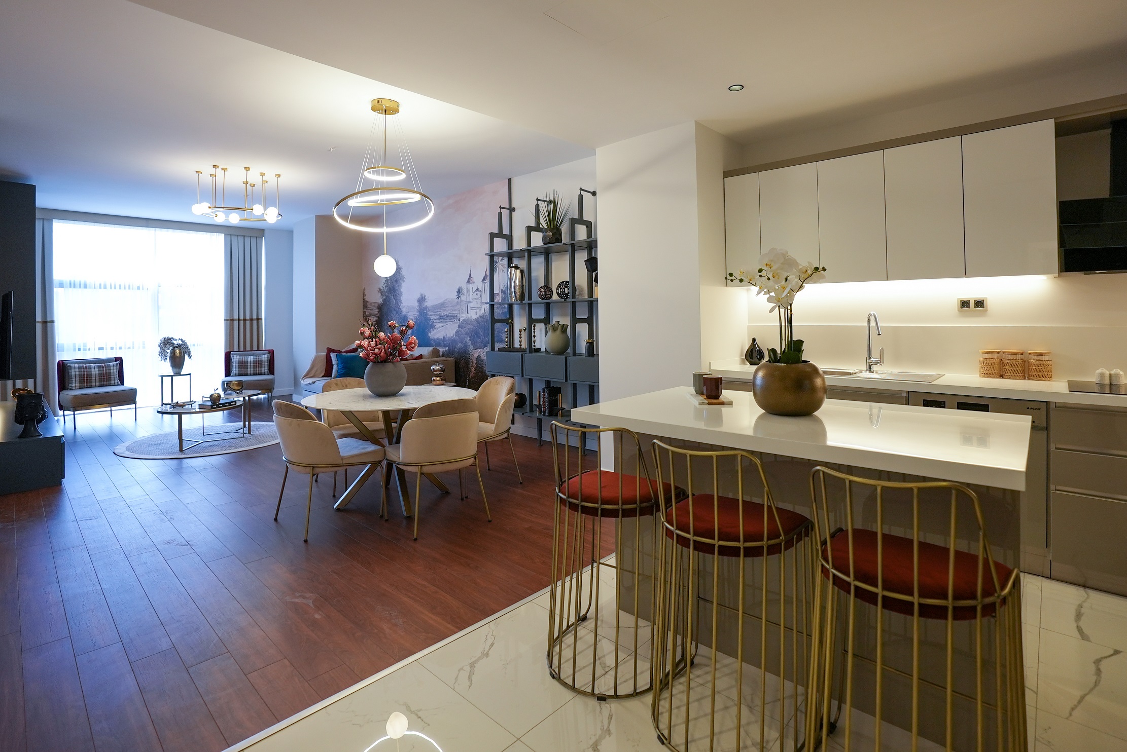 Luxury Istanbul Apartments  - New Build - Open-plan living areas