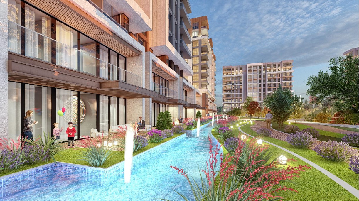 Nature View Istanbul Apartments - Basaksehir - Garden water featrues