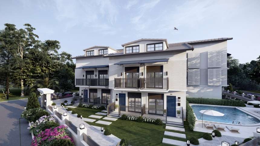 Luxury Apartments - Calis Beach, Fethiye - One low-rise block