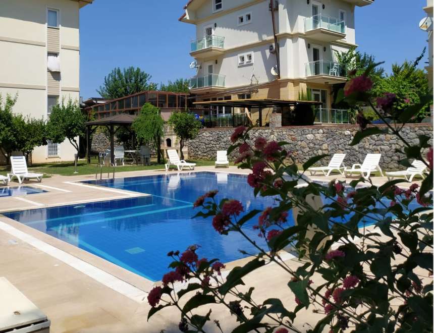 Modern Seafront Calis Apartment - Communal pool