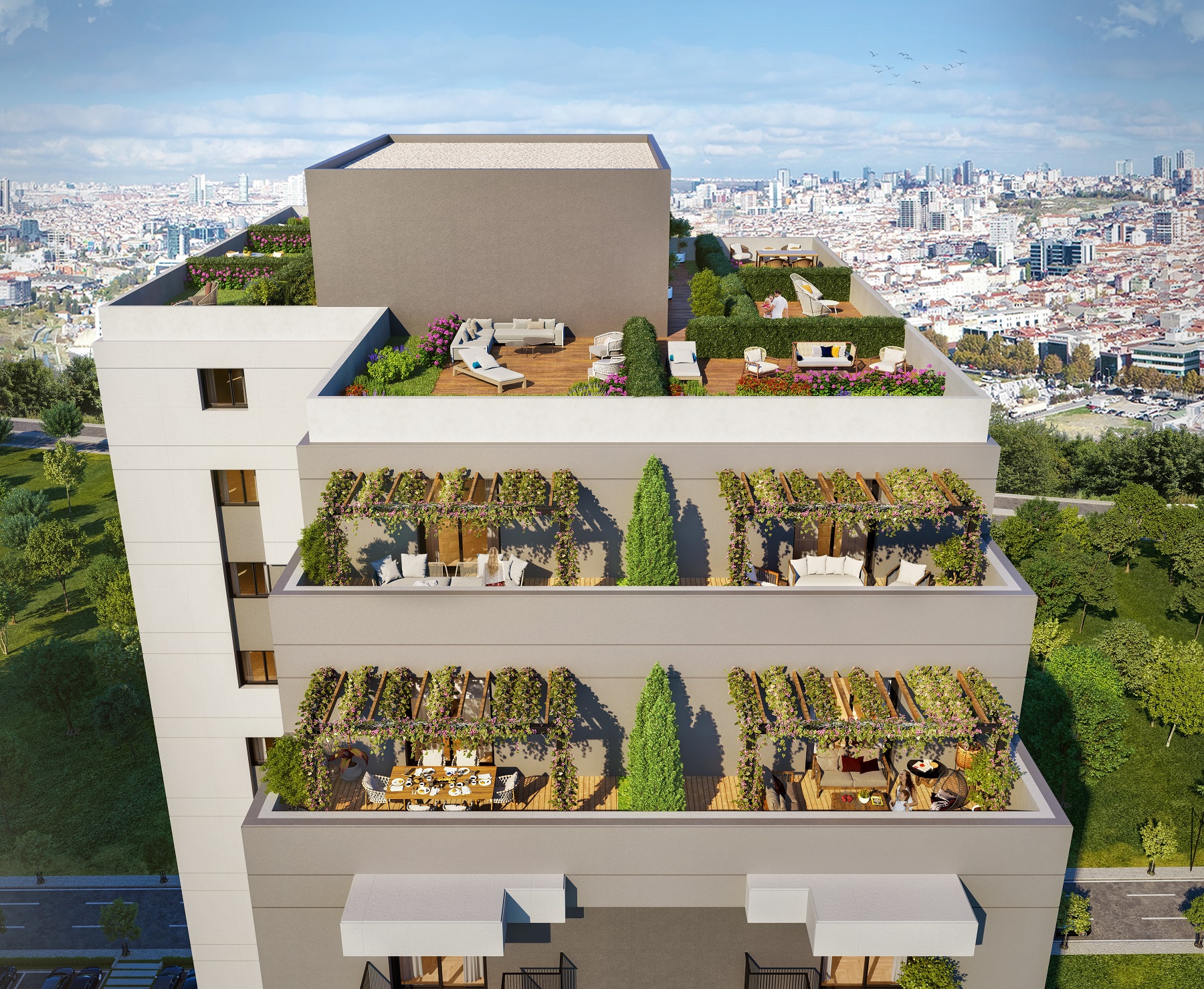 Istanbul Luxury Apartments - Prime Investment - Terrace apartments available