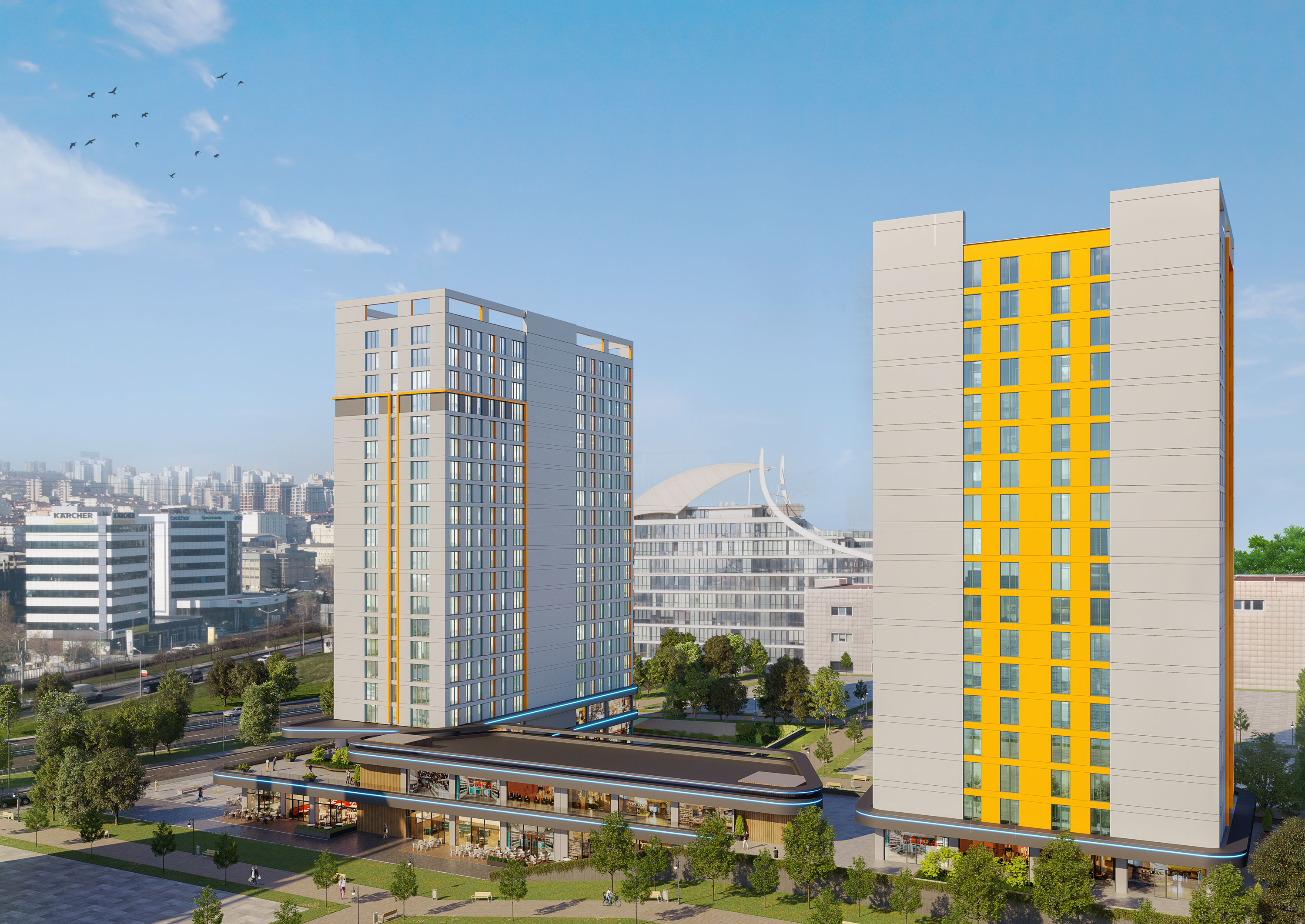 Istanbul Apartments - Home-Office Concept - In the heart of the new business centre