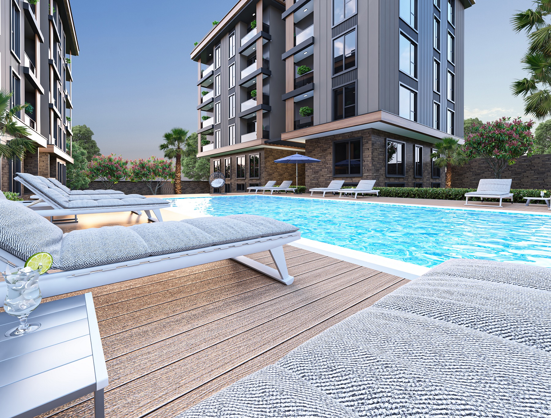 Istanbul Apartments, Boutique Complex - Pool and sun terraces