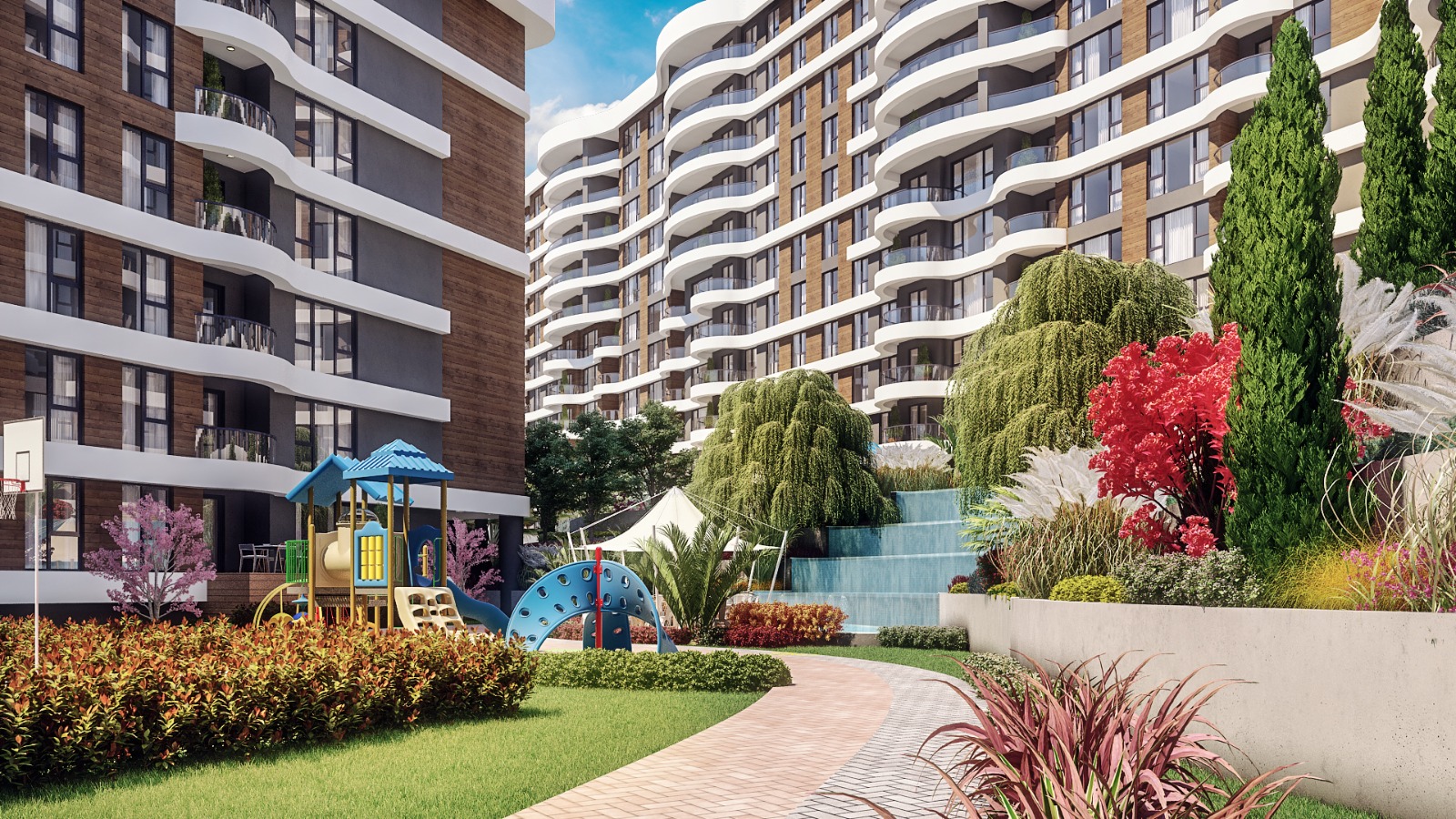 Sea View Apartments - Istanbul Asia - Landscaped gardens