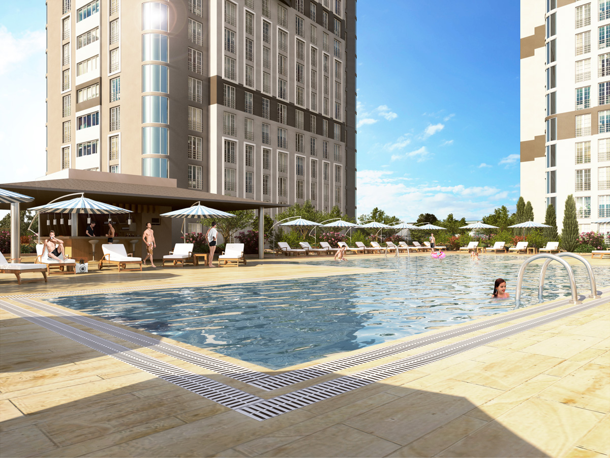 Luxury Istanbul Apartments - Turnkey - Large outdoor pool