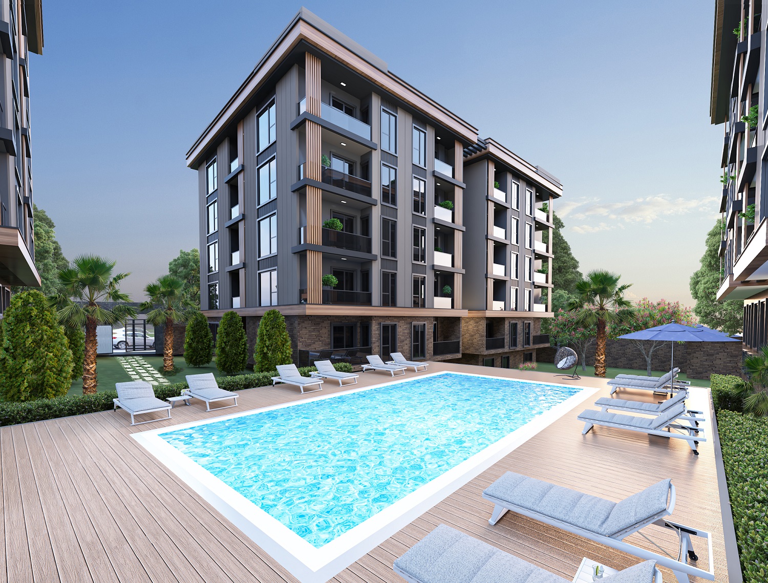 Luxury Istanbul Apartments - Near The Sea - Outdoor pool
