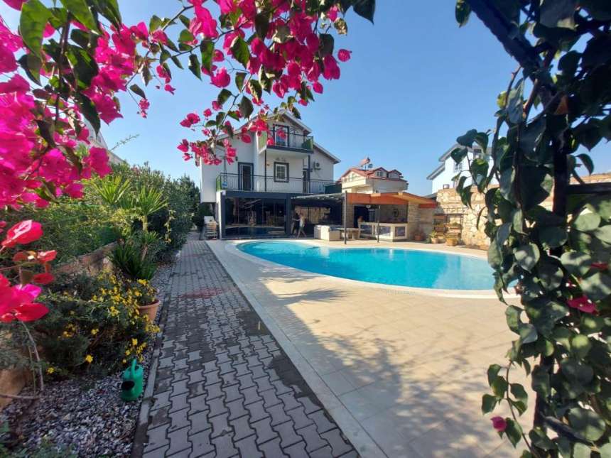Traditional-Ovacık-Villa-for-Sale-Blossoming trees