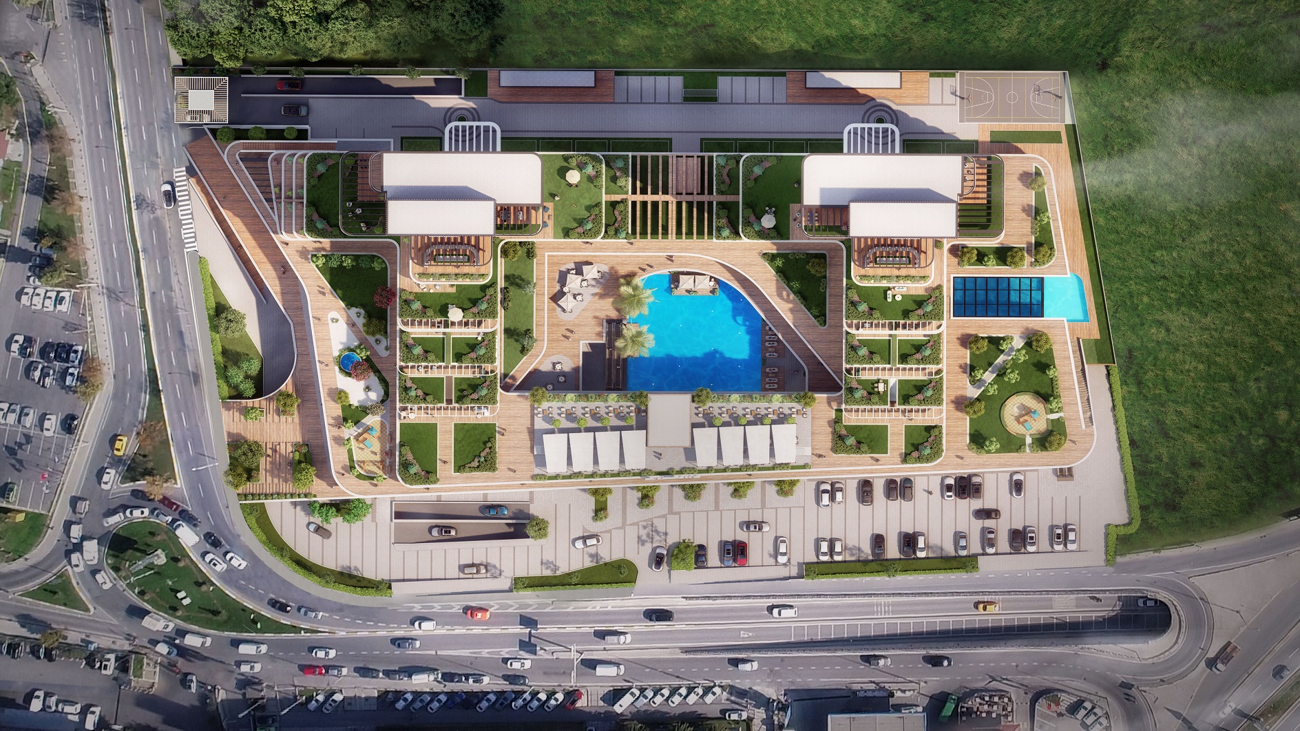 	 Luxury Istanbul Sea View Apartments - Project Layout