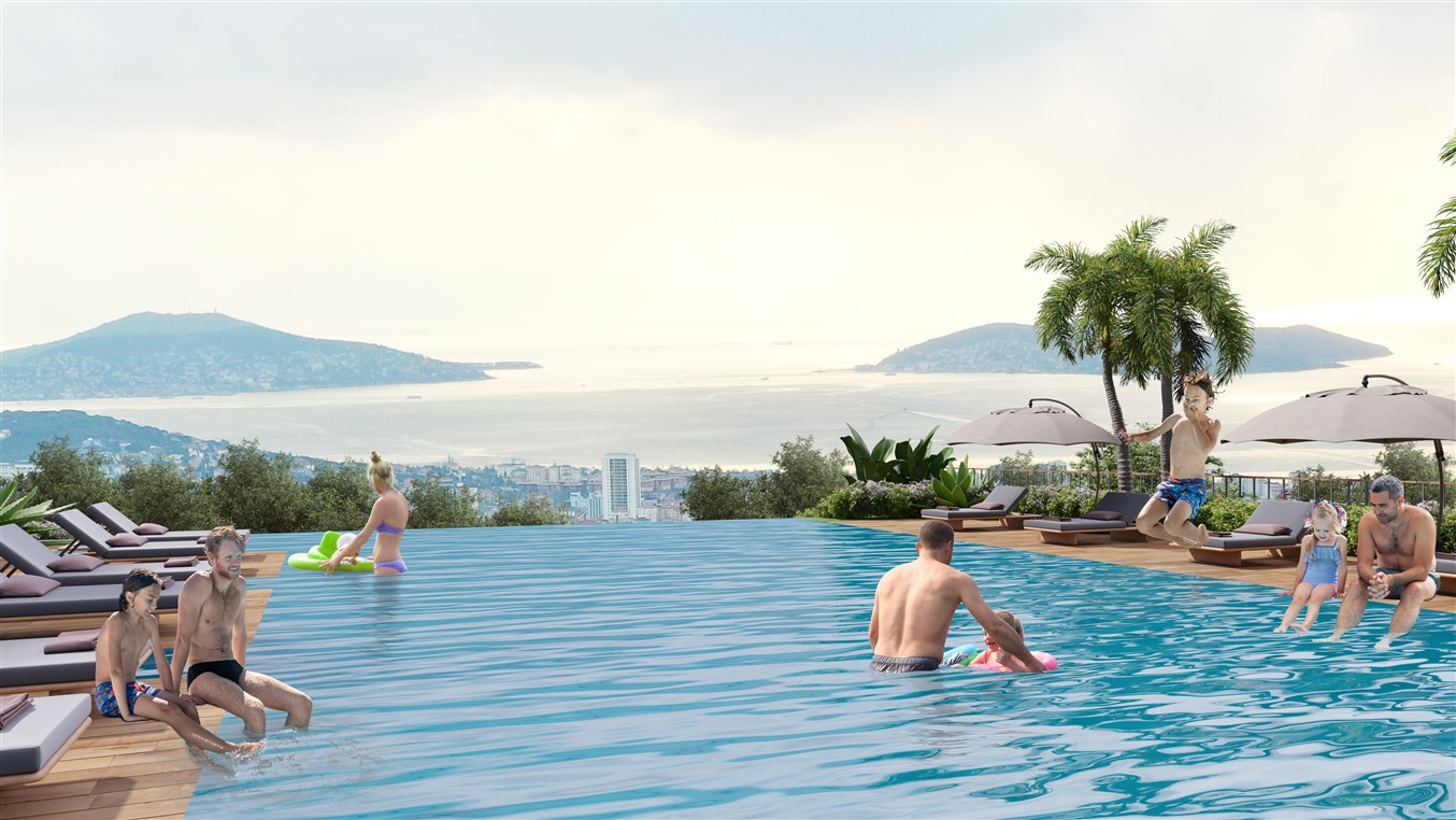 Luxury Apartment in Istanbul Asia - Sea Views - Family Complex in Maltepe