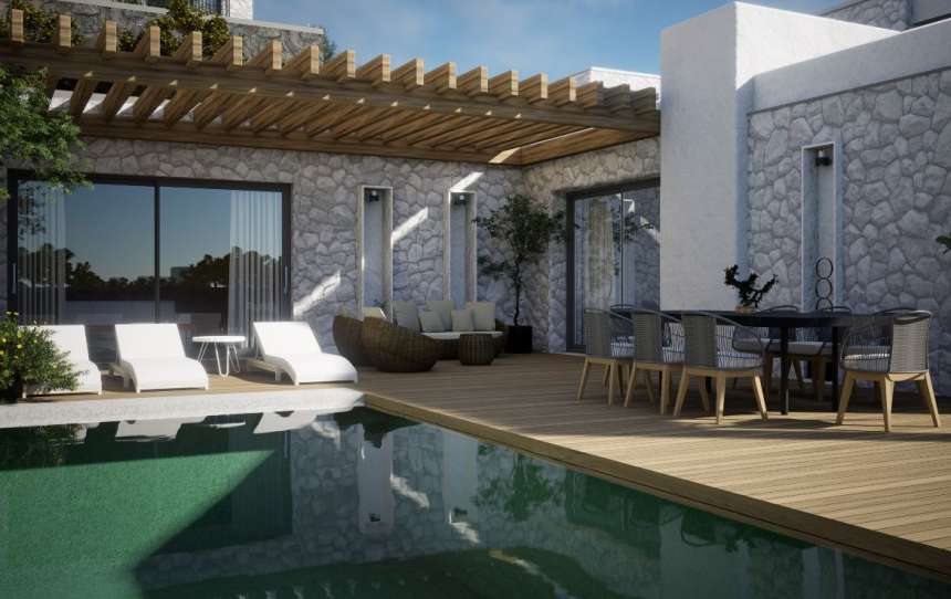Gumusluk Off-Plan Luxury Villas- Outdoor Lounge