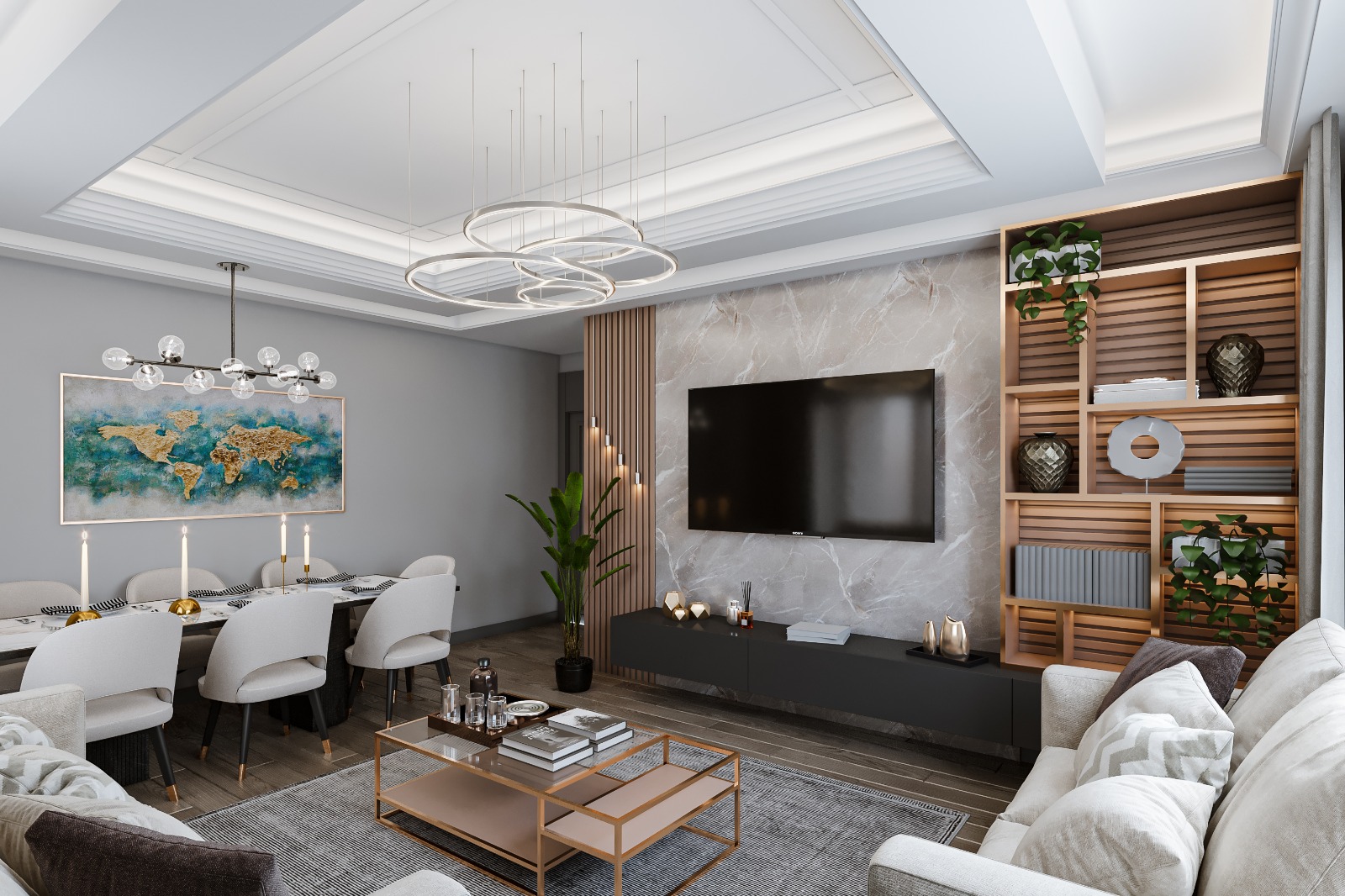 	 Modern Istanbul Kucukcekmece Apartments - Stylish Living Rooms