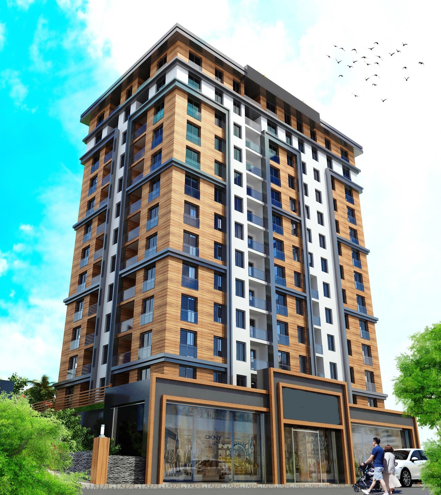 	 New Built Istanbul Apartments - Gaziosmanpasa Apartment Block Views