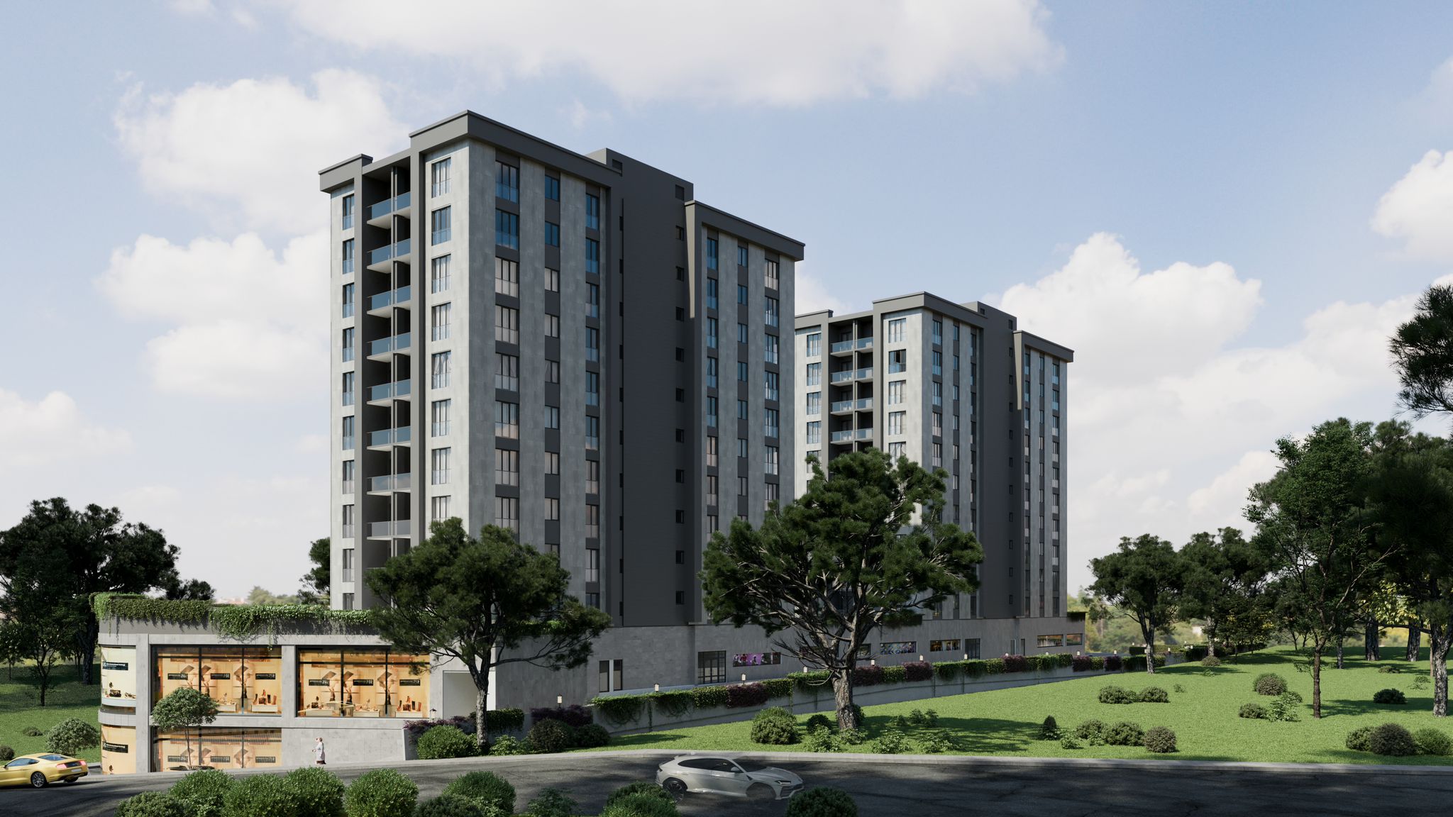 Istanbul Bagcilar Apartments For Sale - Green Settings-6