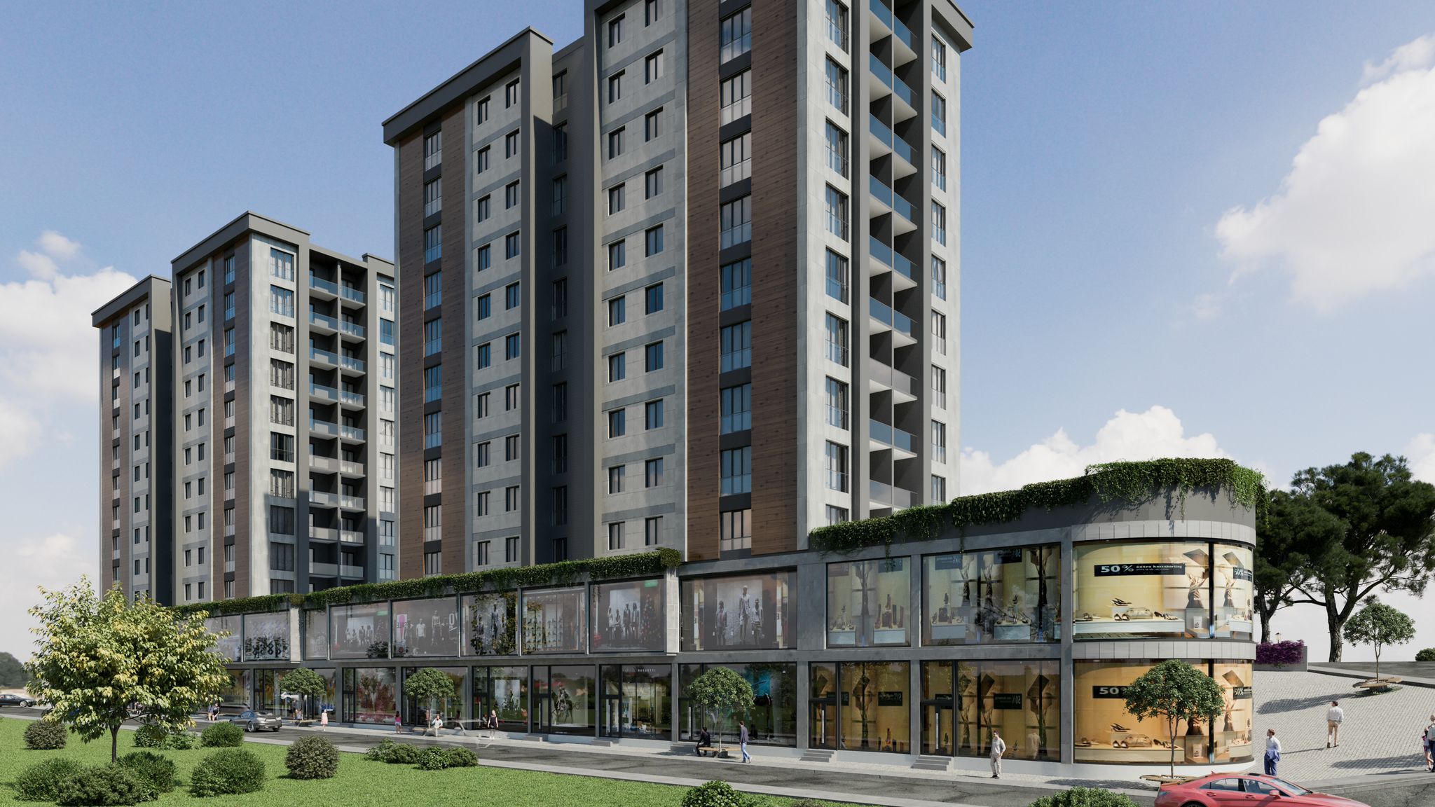 Istanbul Bagcilar Apartments For Sale - Shops and Cafes-2