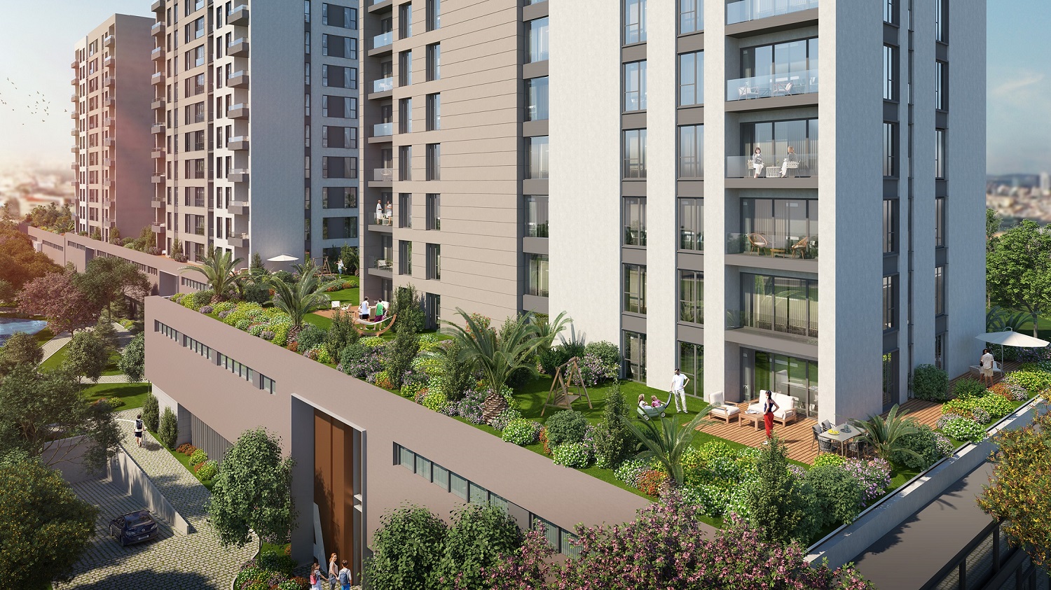 Istanbul Zeytinburnu Apartments - Terraces and Balconies