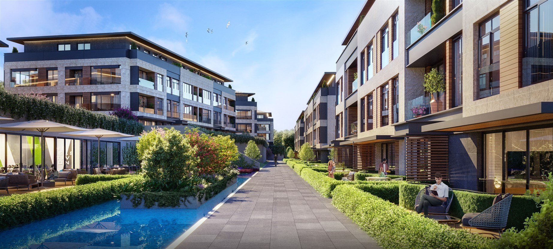 Off-Plan Residences in Zeytinburnu- Water Features