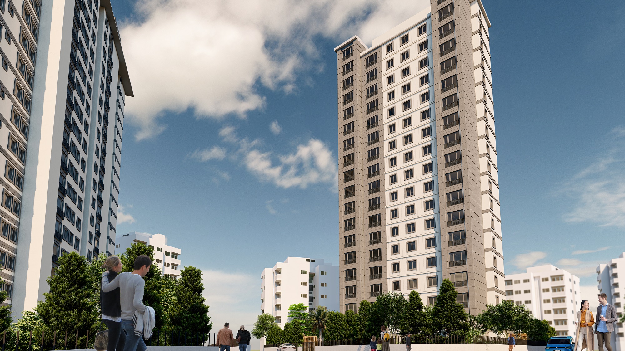 Off-Plan Maltepe Apartments- Landscaped Gardens