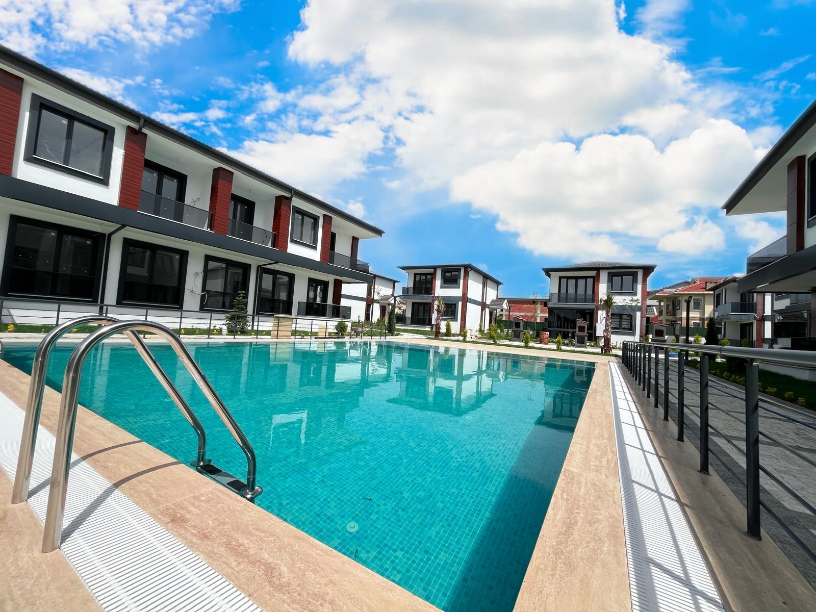 Newly Built Sea View Istanbul Property For Sale  - Main view of apartments and shared pool