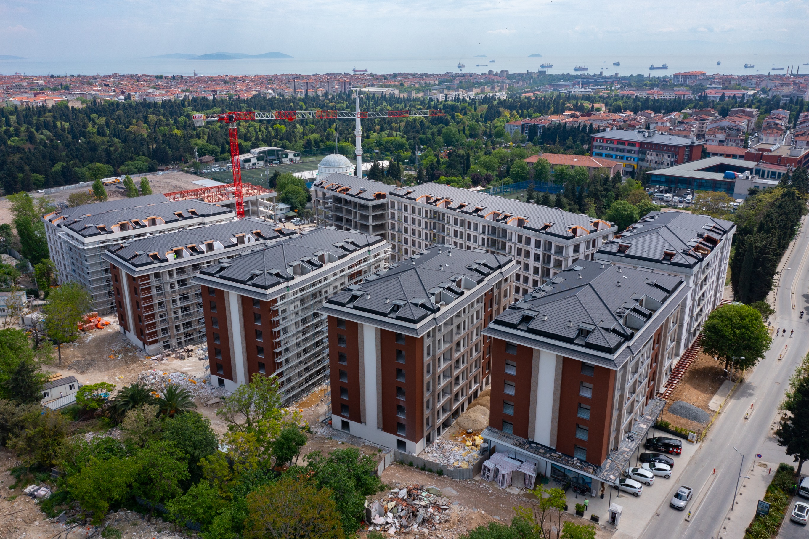 Off-Plan Zeytinburnu Apartments- Arial view of the complete complex
