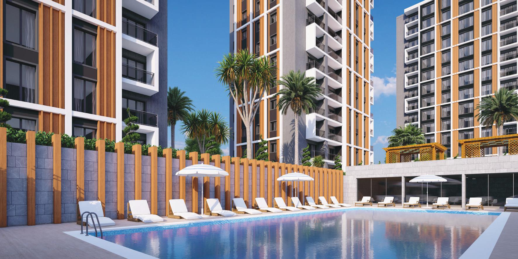 Off-Plan Sancaktepe Apartments- Outdoor Pool