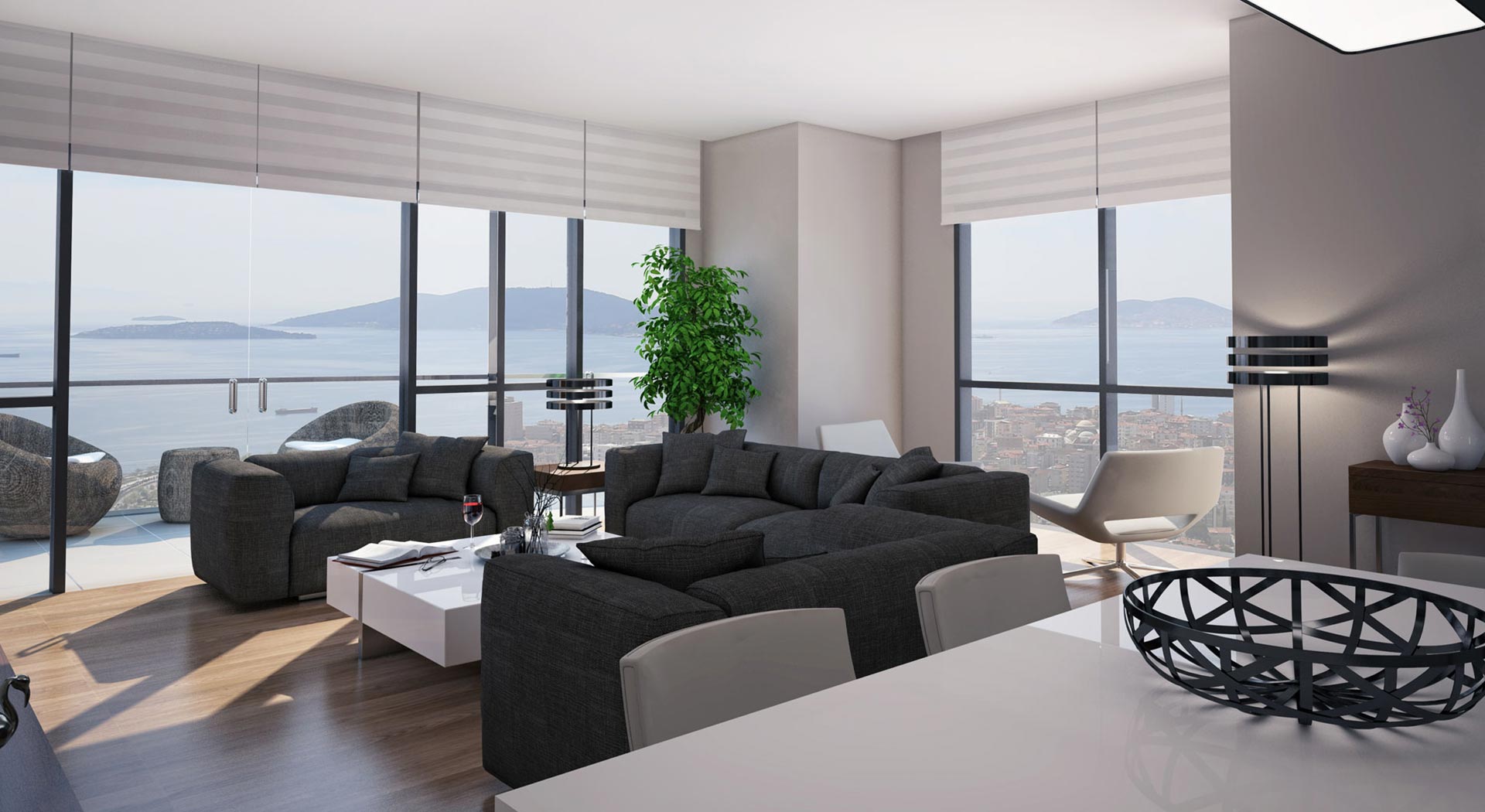 Luxury Apartments in Kartal- Spacious Lounge