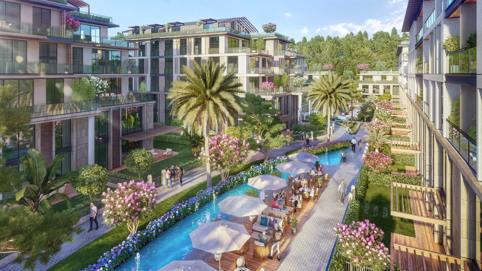 Off-Plan Luxury Eyup Apartments- Communal Pool