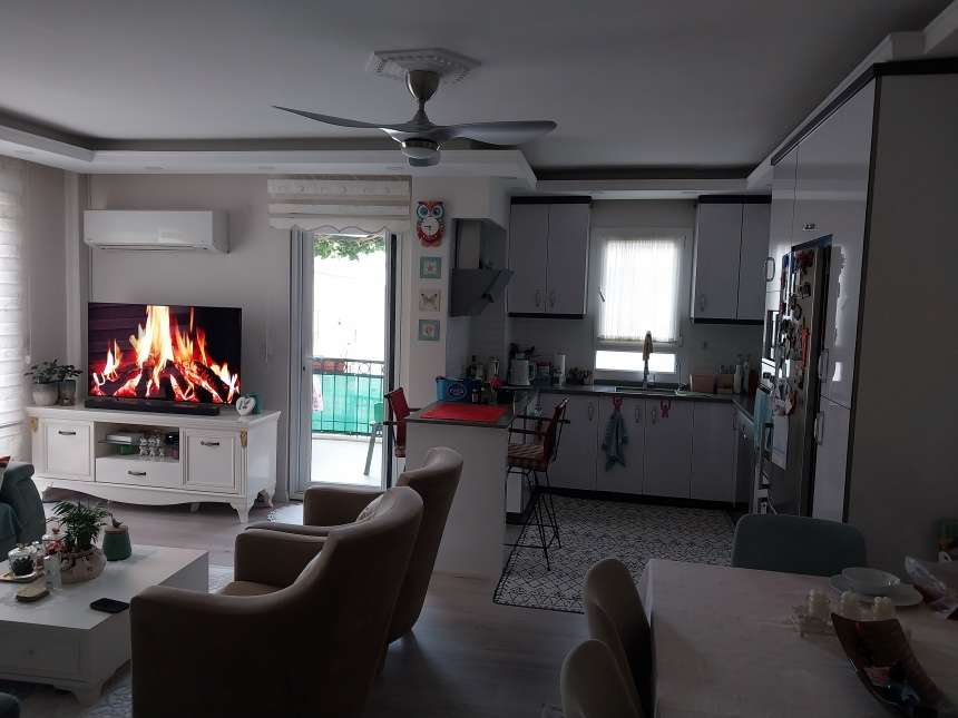 3-Bed Fethiye Penthouse- Open Plan Living Area