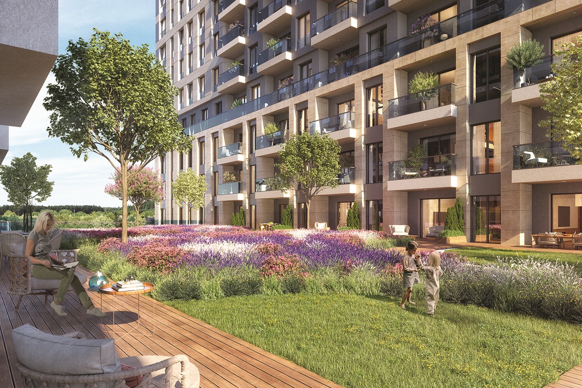 Off-Plan Zeytinburnu Apartments- Landscaped Garden