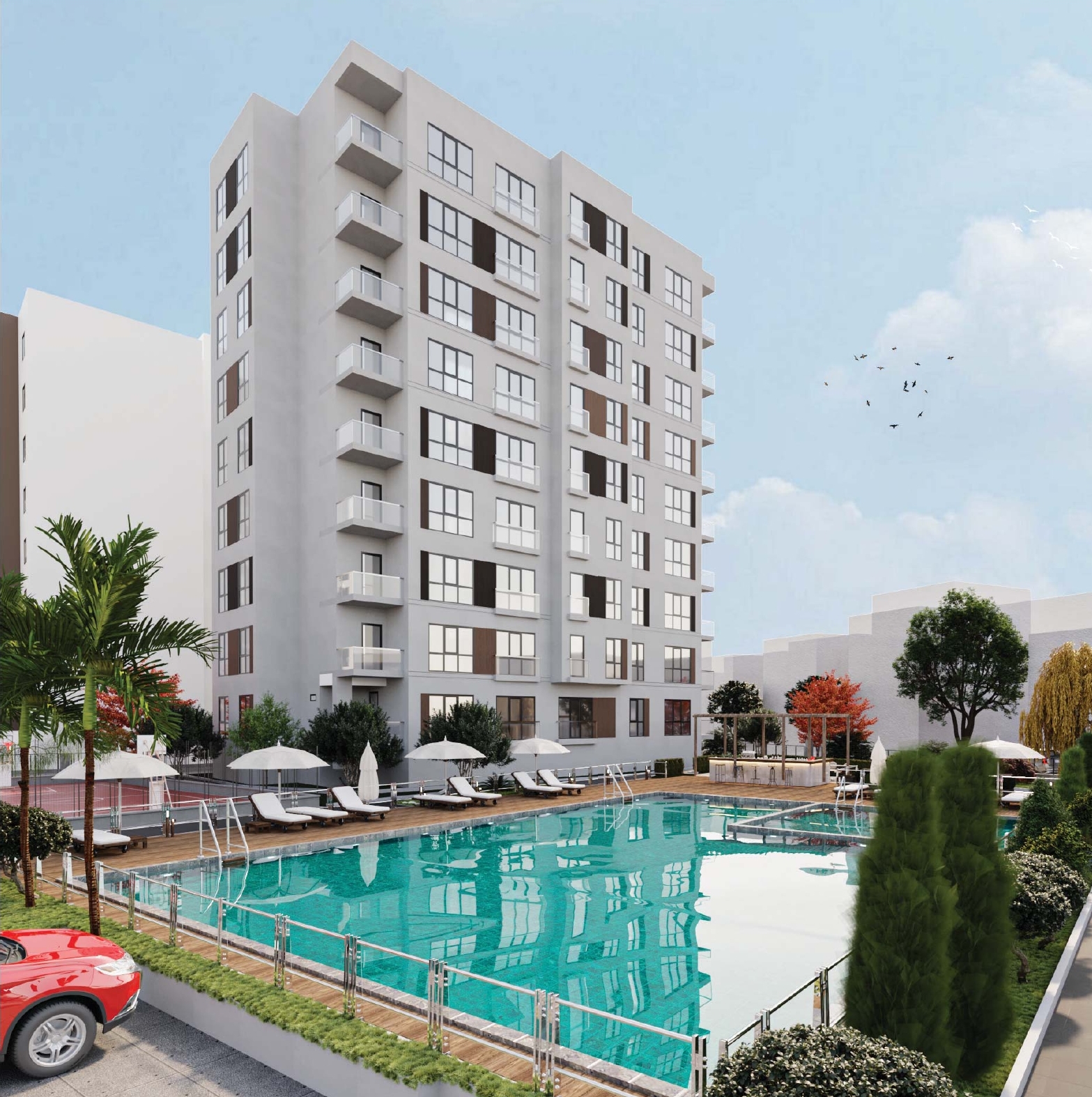 	 Off-Plan Luxury Apartments in Umraniye-Communal areas