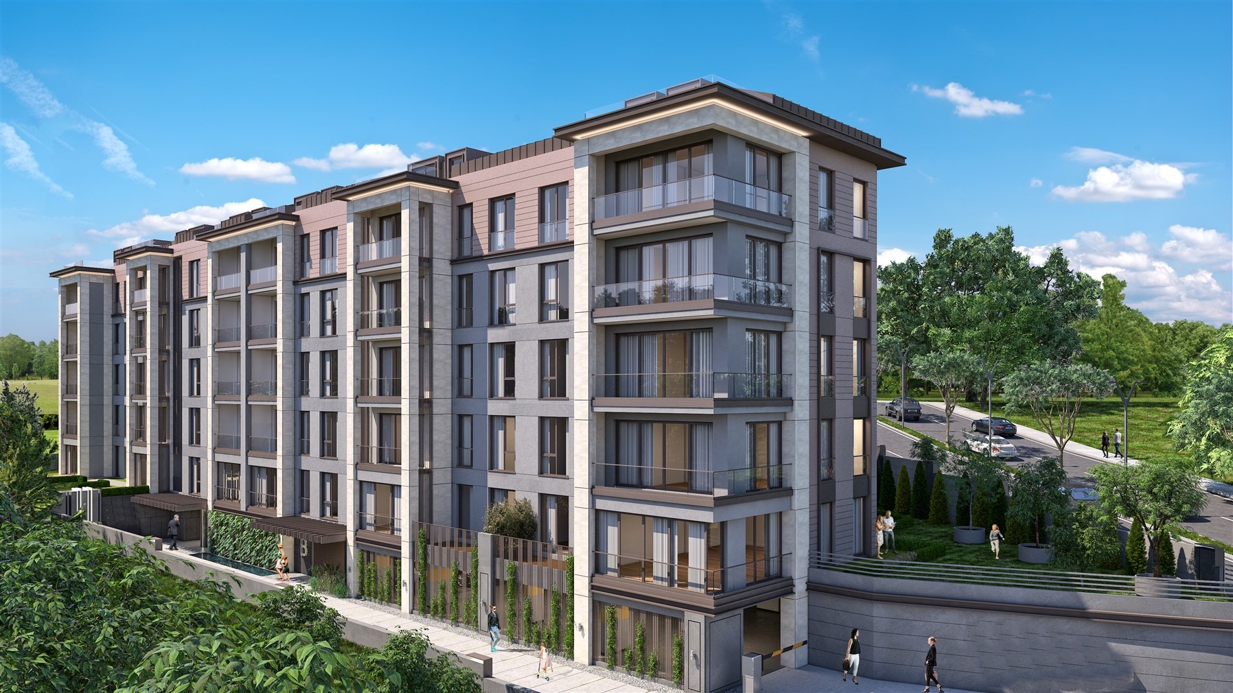 	 Modern Istanbul Apartment - Low-Rise-Development-