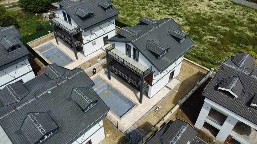 4-Bed Seydikemer Villa-Aerial Image