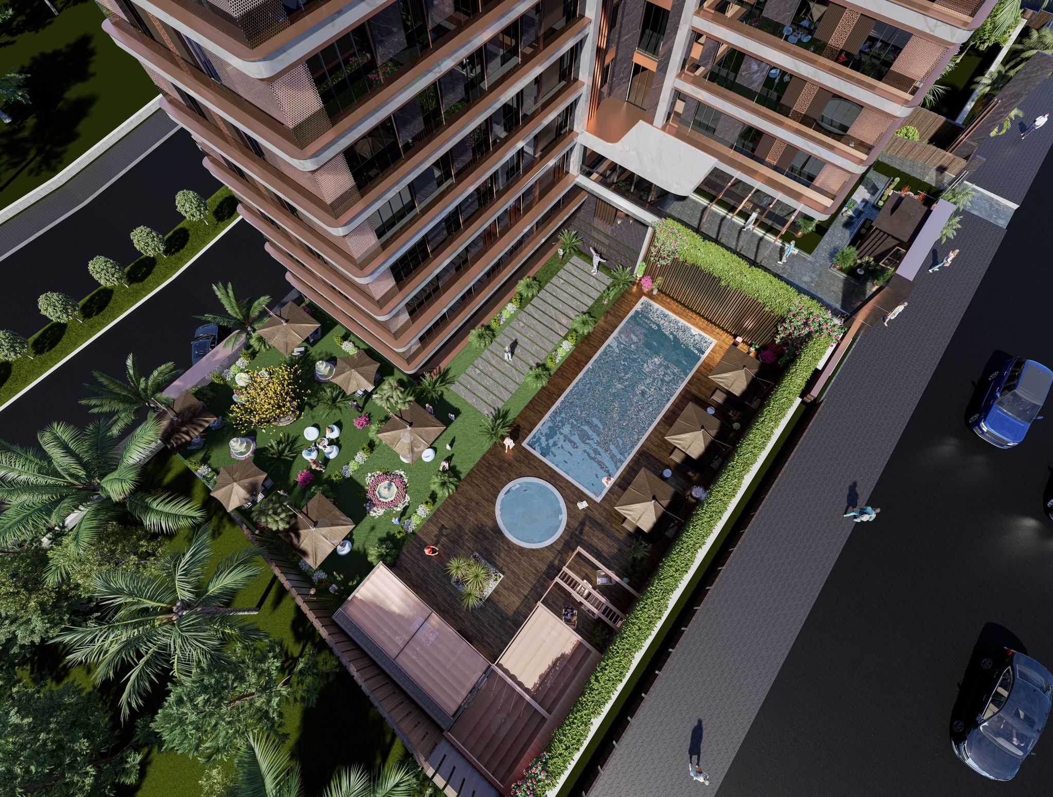 Off-Plan Atasehir Apartments- Landscaped Gardens