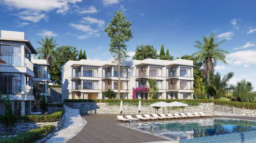 Seafront Yalikavak Apartments- Communal Pool