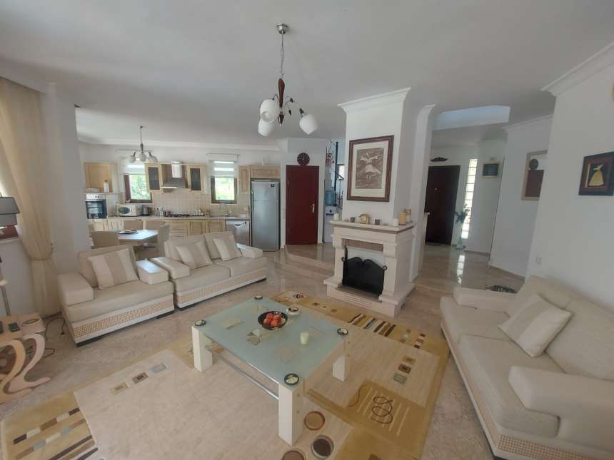 4-Bed Seydikemer Villa- Open Plan Living Area
