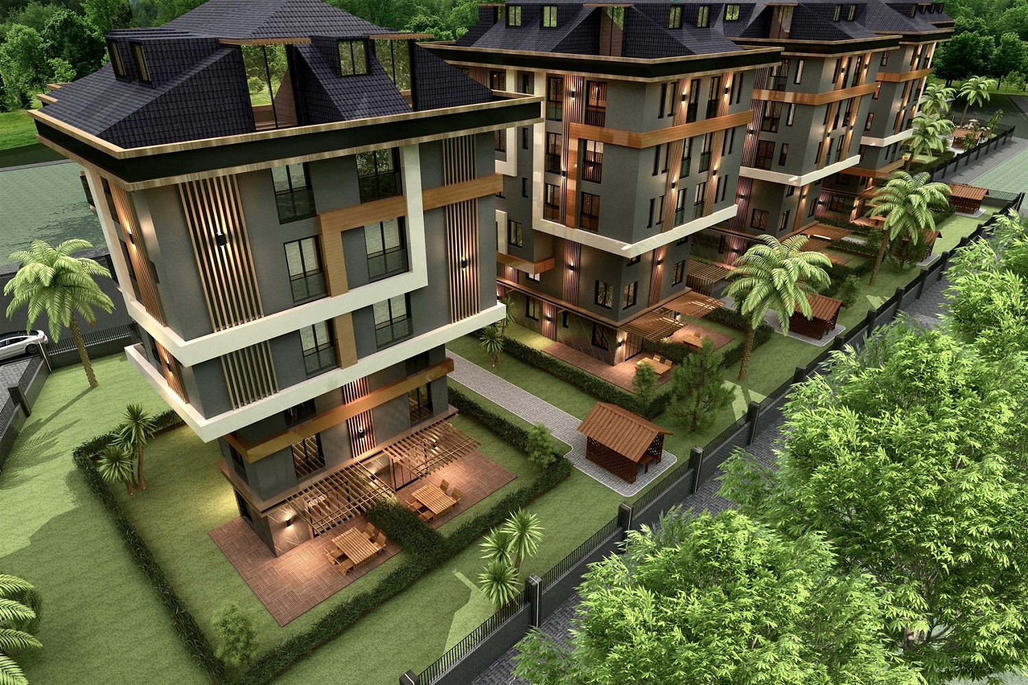 Off-Plan Cengelkoy Apartments- Landscaped Garden