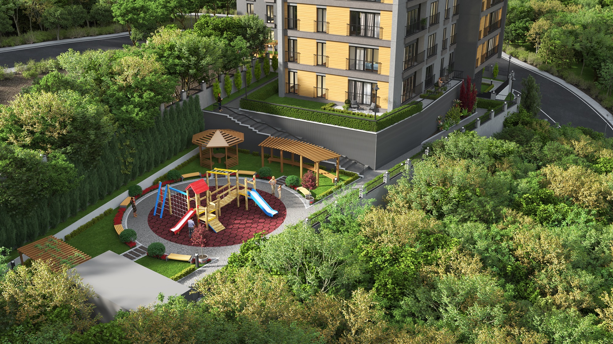 Off-Plan Kagithane Apartments- Playground