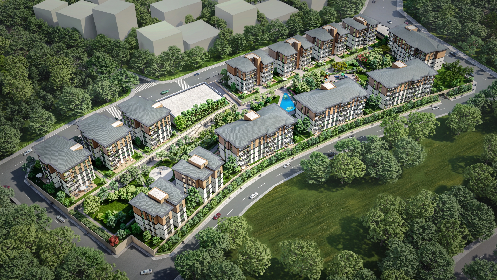 Off-Plan Basaksehir Apartments-Aerial Image