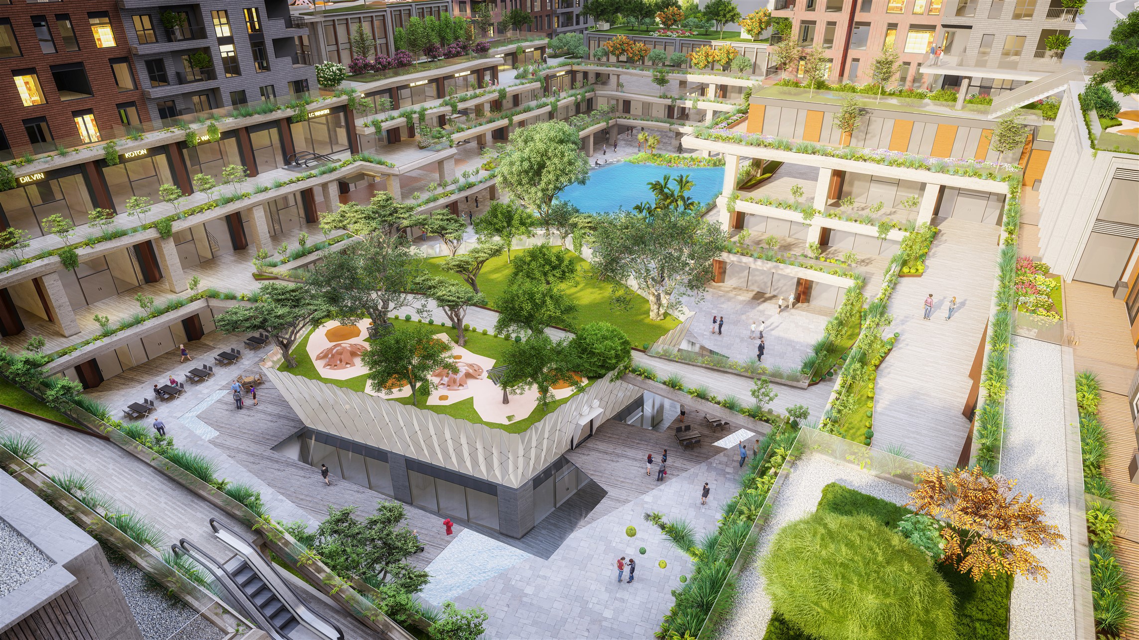 Off-Plan Bahcelievler Spa Apartments- Landscaped Gardens