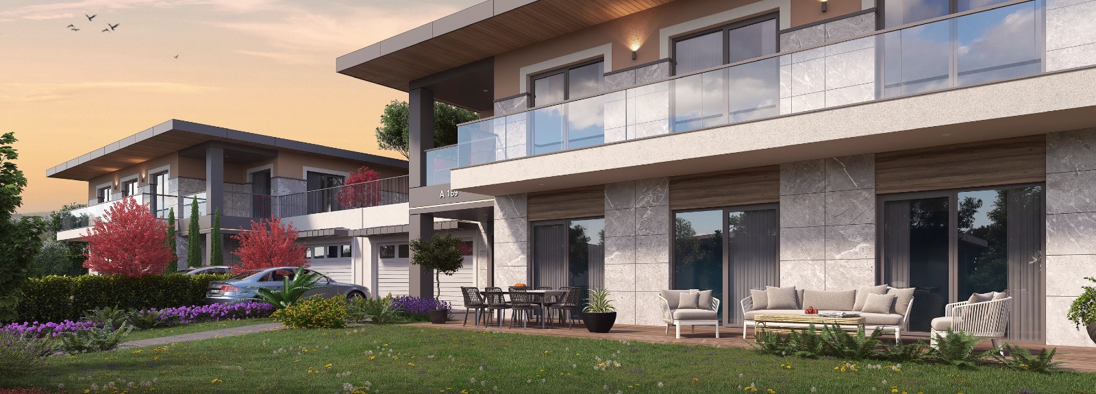 Off-Plan Buyukcekmece Villas- Ample Outdoor Living Area