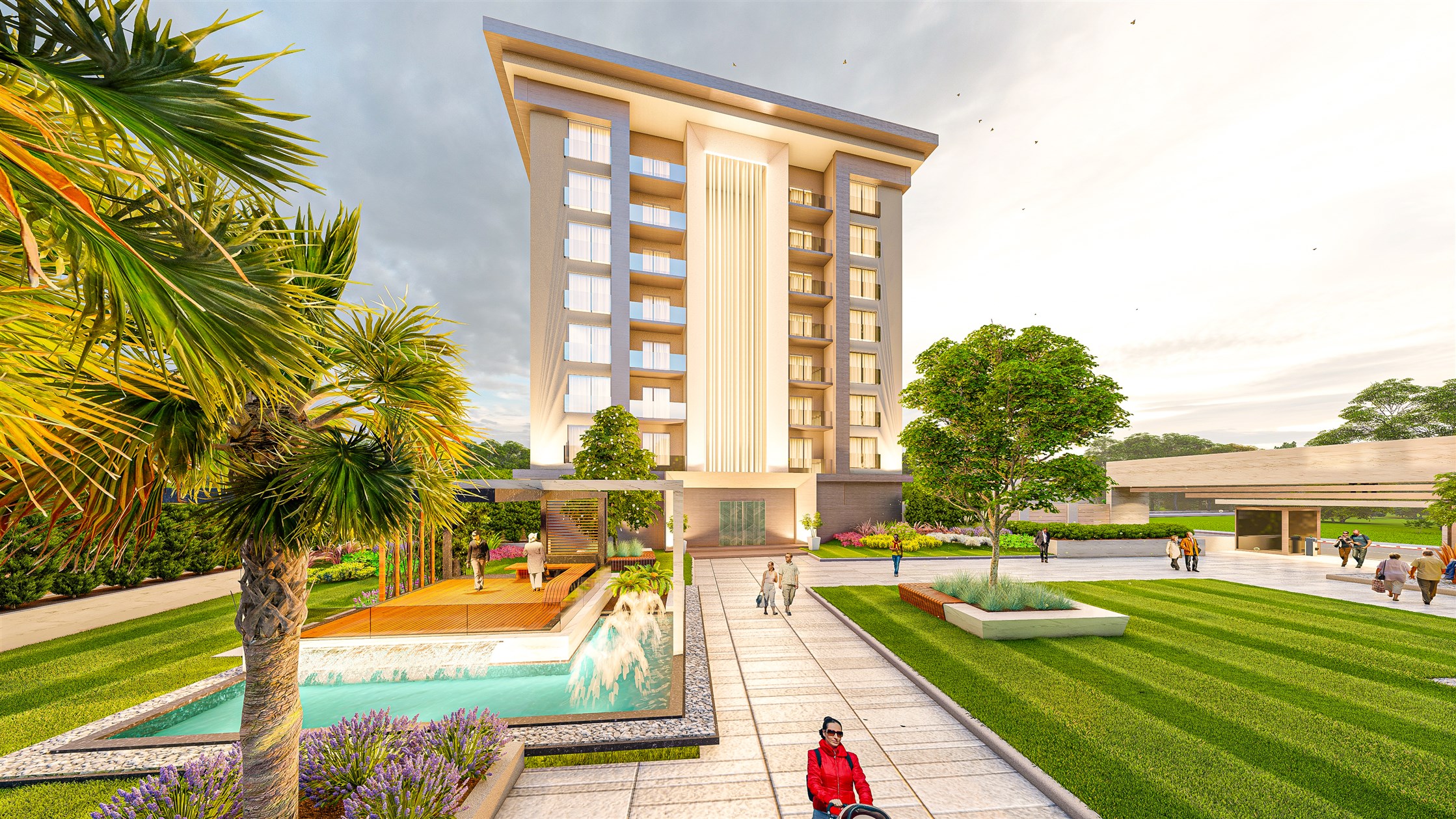 Stylish Istanbul Property For Sale Near West Marina - Lush green areas