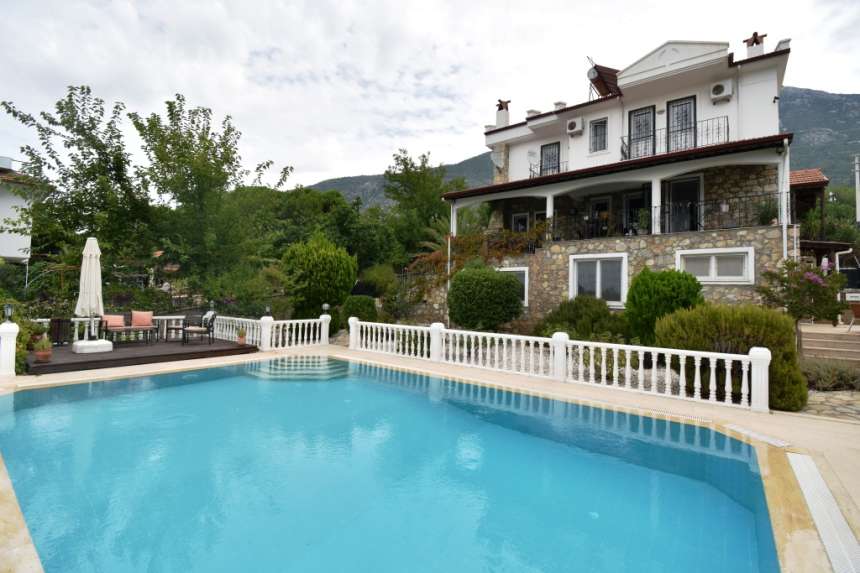 Beautiful Fethiye Villa and Guest House For Sale - View of complete villa