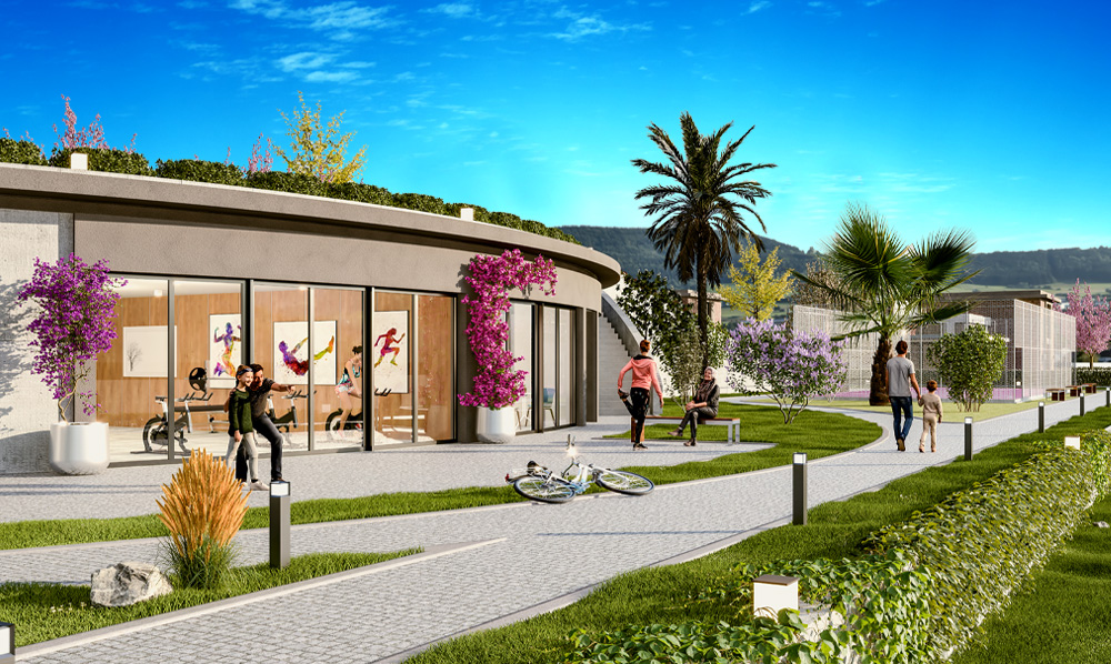 Istanbul Luxury Villas For Sale in Buyukcekmece - Exterior communal areas on estate