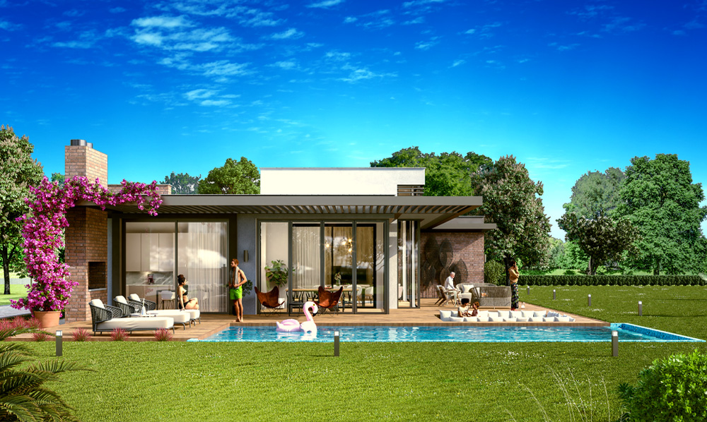 Istanbul Luxury Villas For Sale in Buyukcekmece - Detached villa and gardens