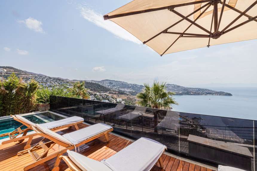 Luxury Sea View Bodrum Property For Sale in Yalikavak -Sea View Terrace