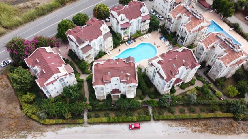 2 Bed Apartment In Fethiye For Sale - Arial view of apartment complex