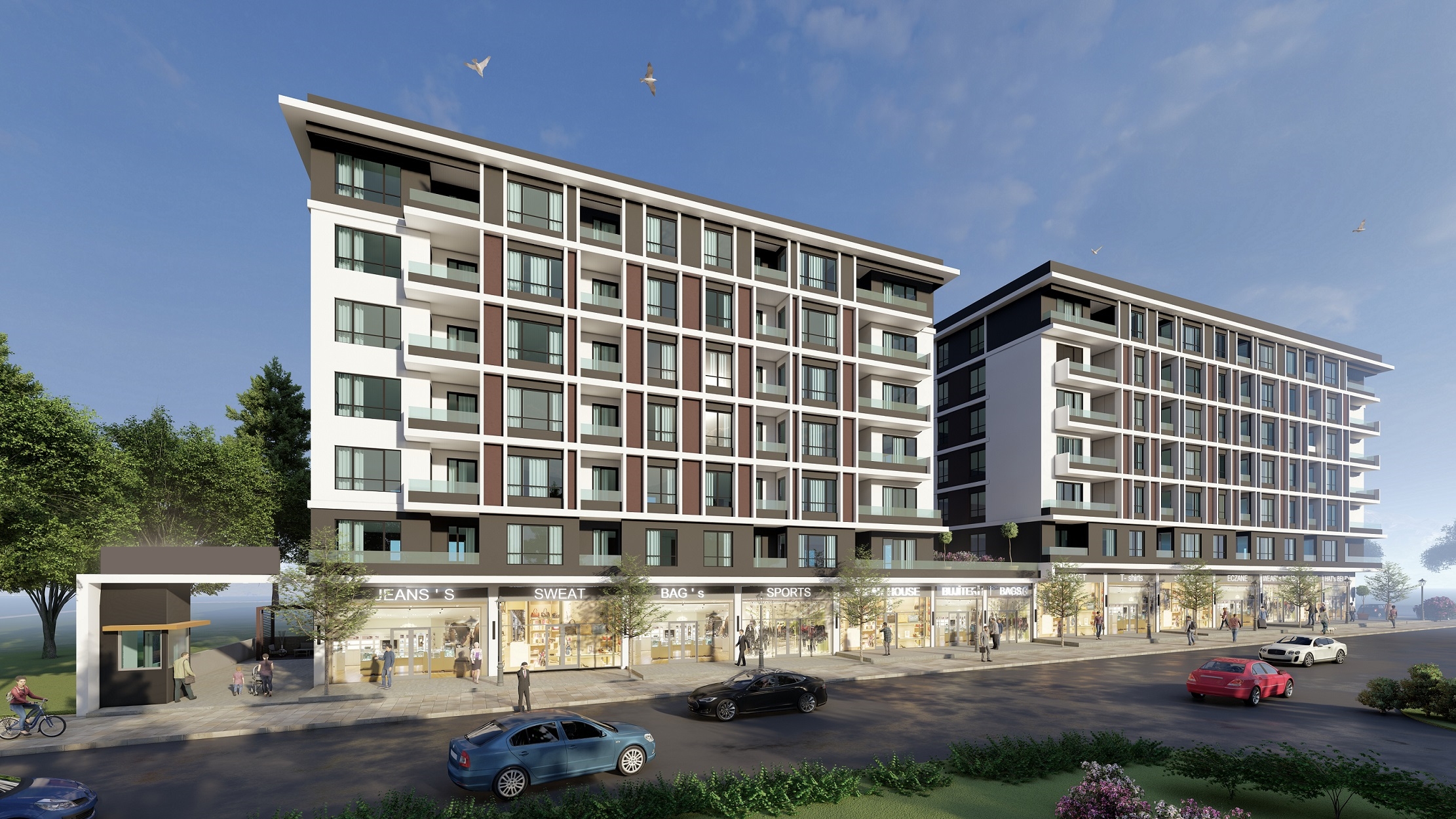 New Build Modern Istanbul Property For Sale - Main view to complex