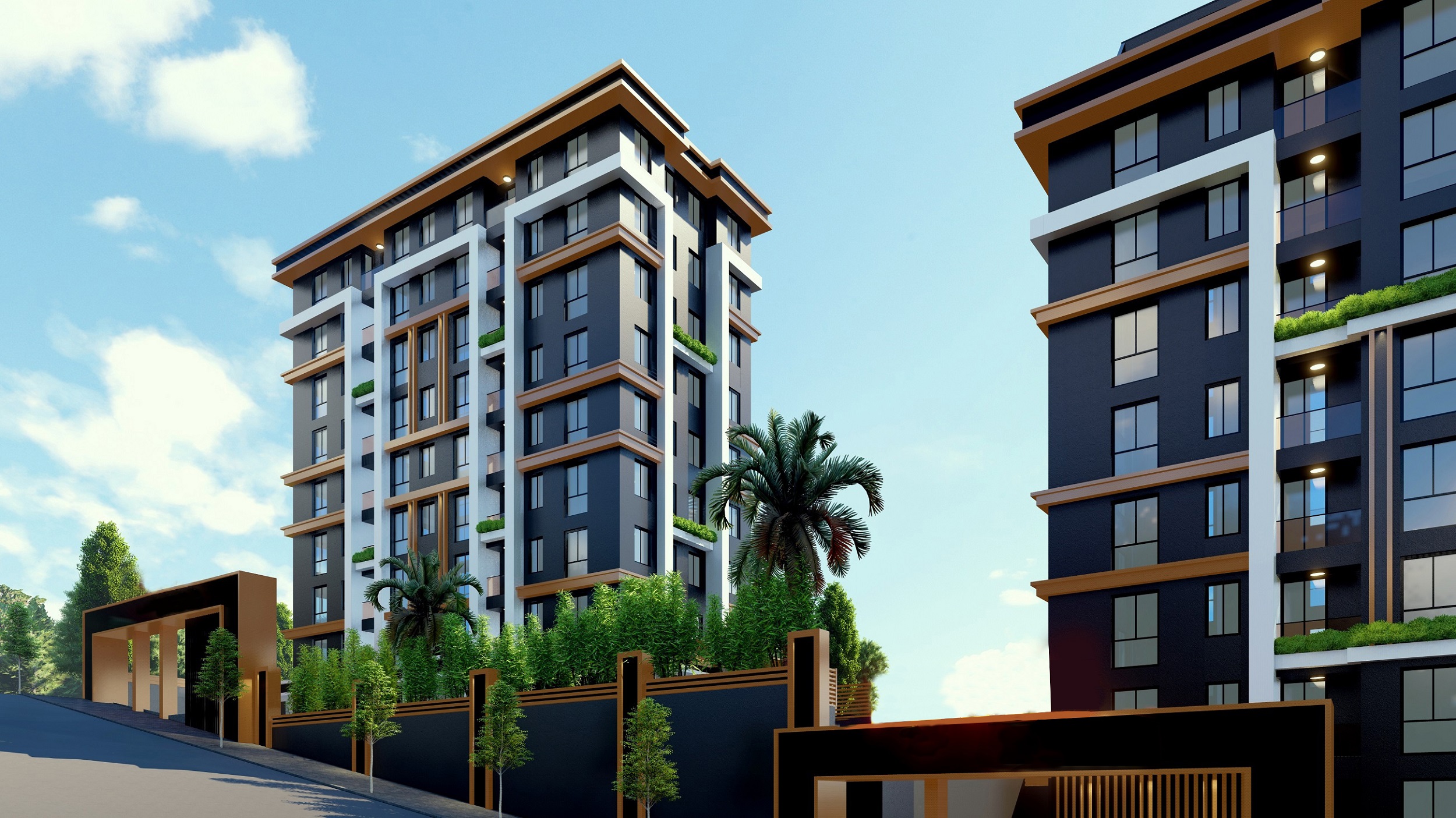 Luxurious  Off-Plan Asian Istanbul Properties For Sale - View showing both apartment blocks