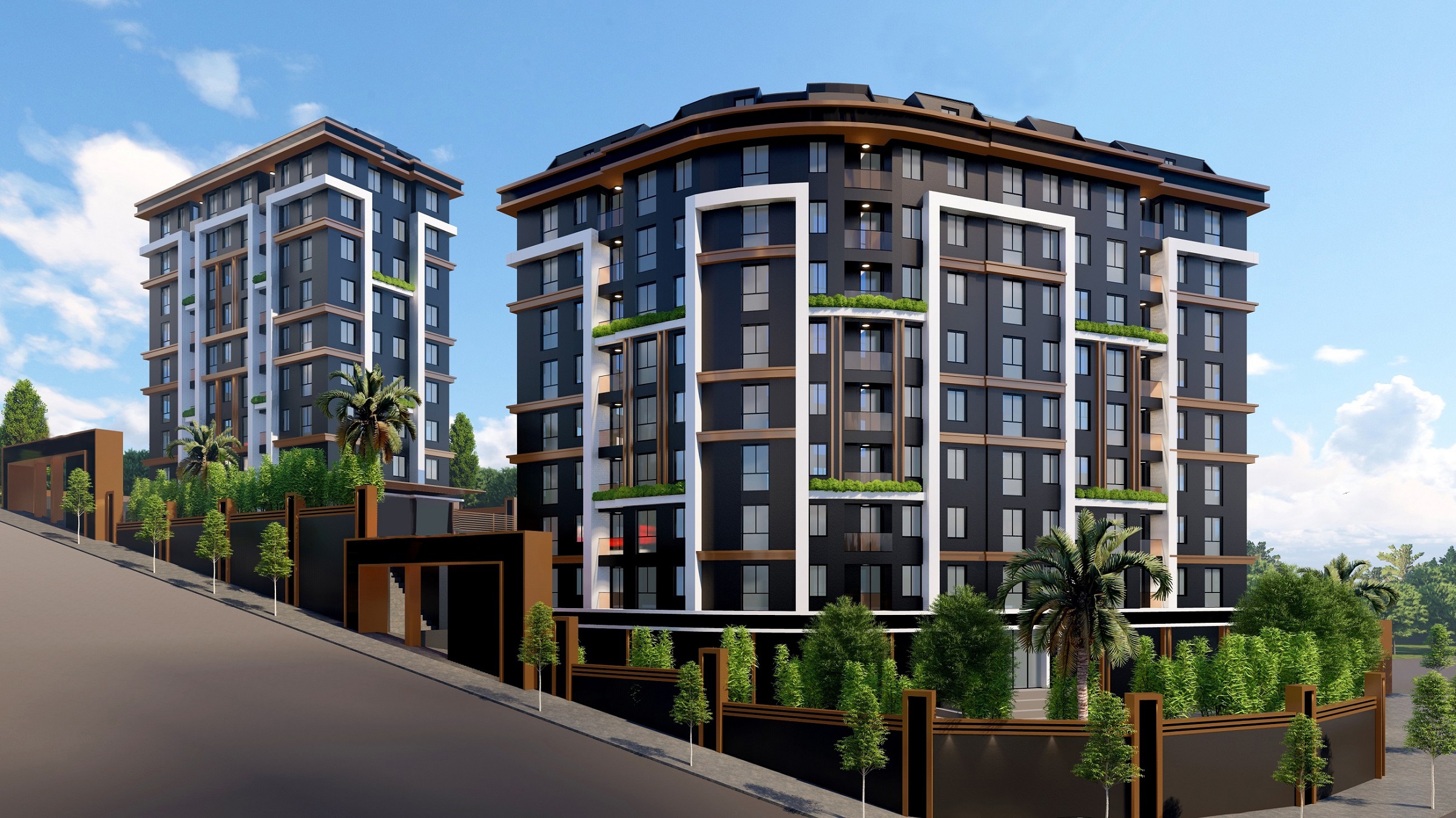 Luxurious  Off-Plan Asian Istanbul Properties For Sale - Walled and gated complex for security