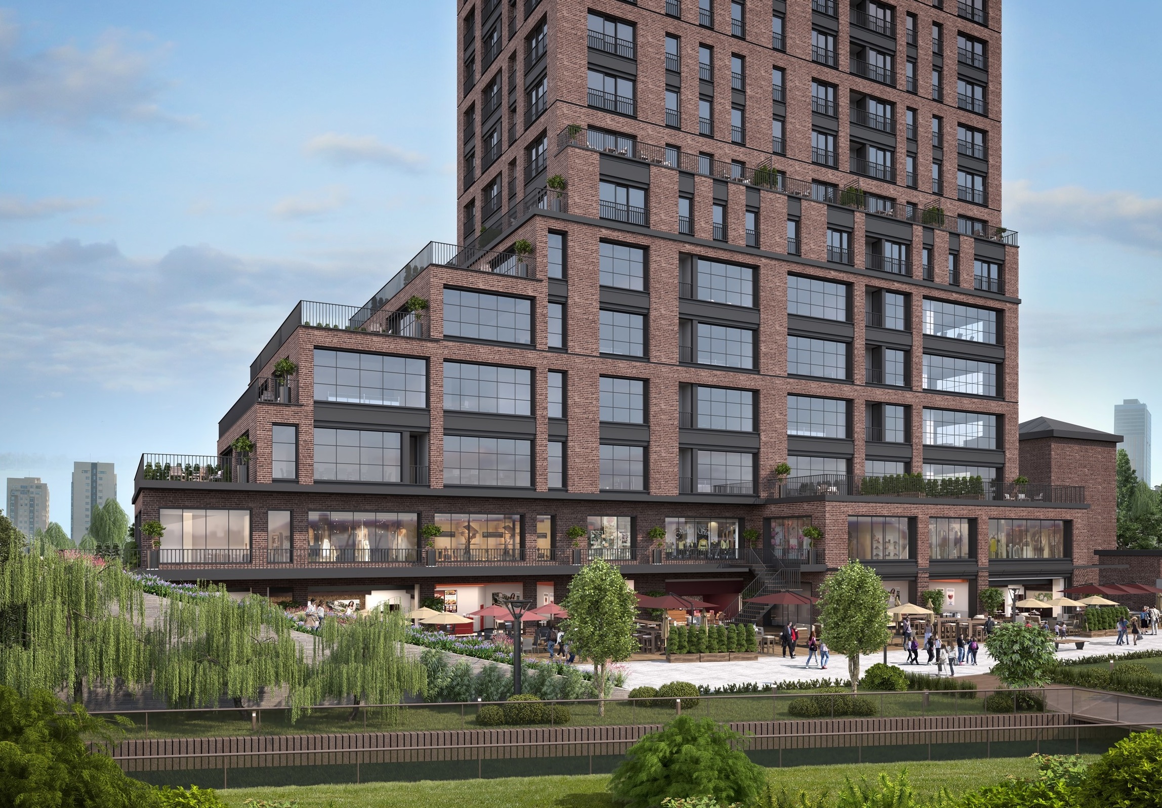 Off-Plan Asian Istanbul Property For Sale - View to complex and exterior 